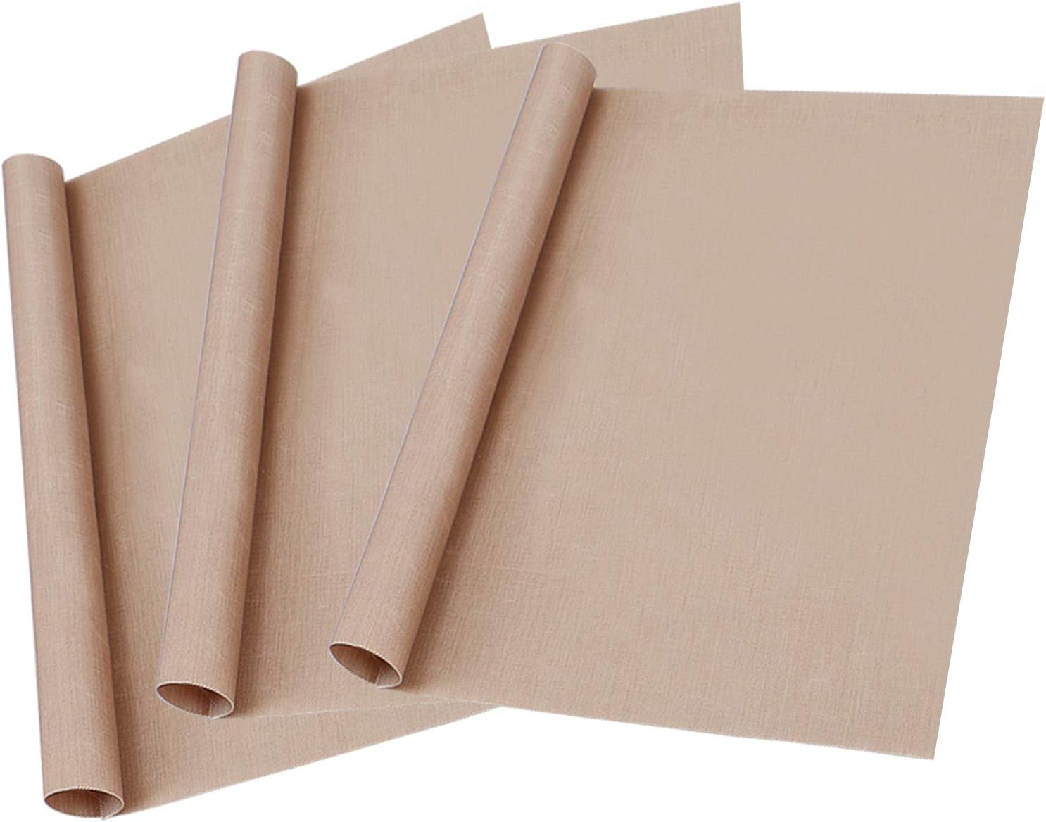 3 Pack Teflon Sheet For Heat Press, 12" x 16" Heat Transfer Paper for T Shirts Heat Press, Non-Stick Heat Resistant Craft Mat