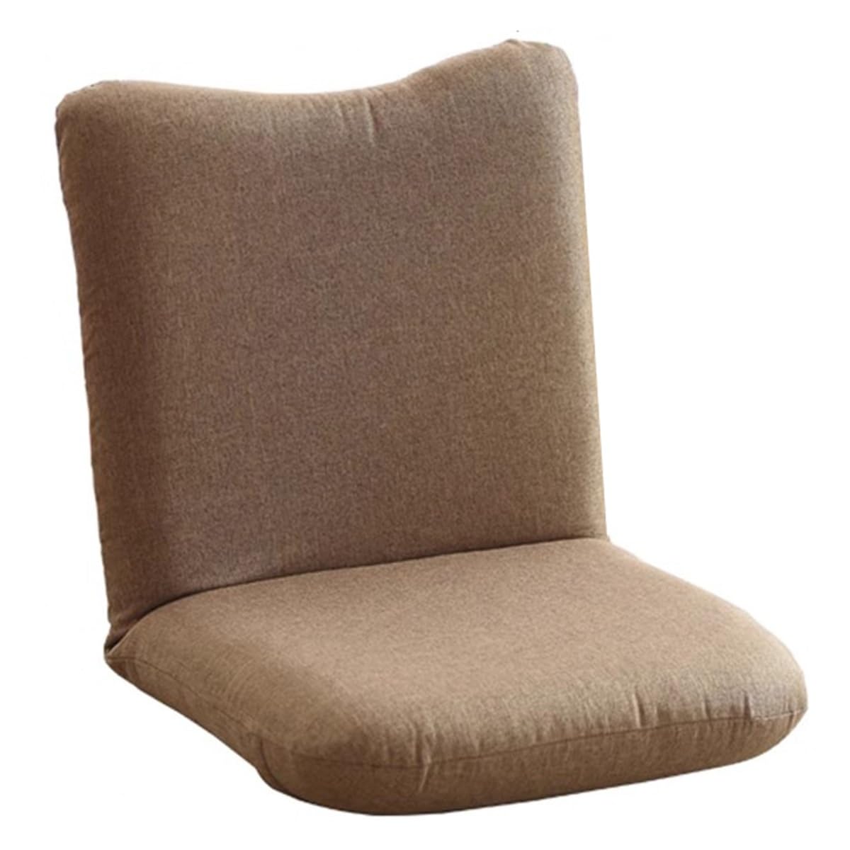 Sedia da pavimento pieghevole regolabile con supporto per la schiena, 5 posizioni, ergonomica, per leggere, meditazione e relax a casa, comoda seduta marrone
