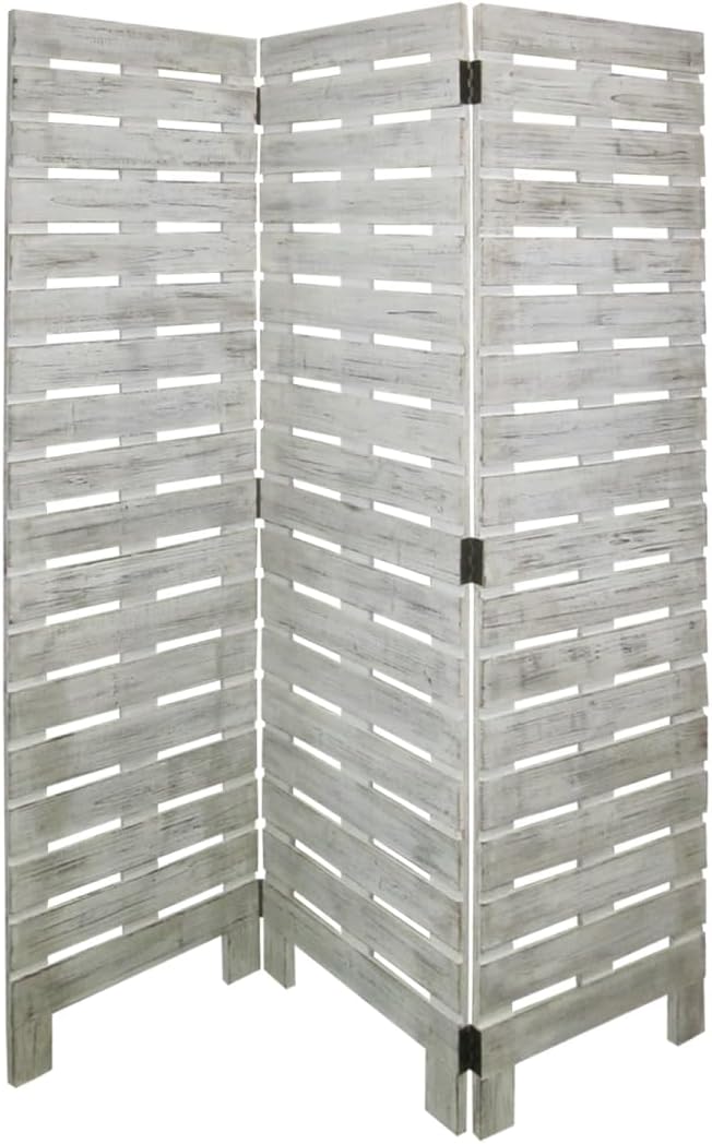 1 x 63 x 72 in. Wood Garden Screen White