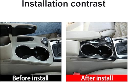 Miniatura 2 de YIWANG ABS cromado para consola de coche, cubierta de marco para Mercedes Benz GLK X204 2008-2015 accesorio de conducción izquierda (fibra de