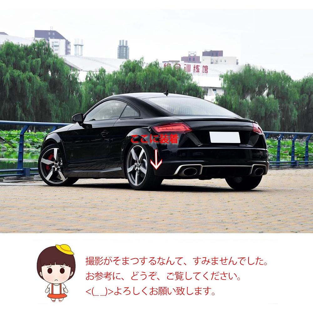 Amazon | カーボン製リアバンパーカナード リアスプリッター for Audi