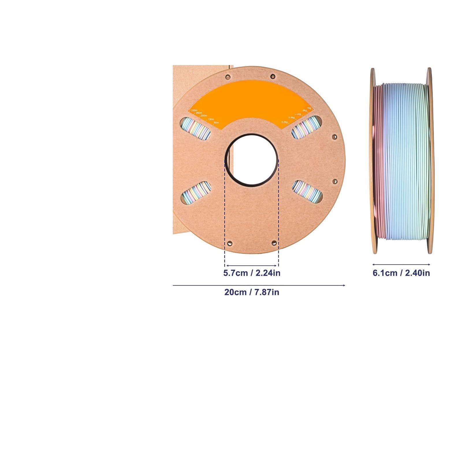 3D Printer Filament, 1 kg Mattes PLA-3D-Druck-Premium-Filament