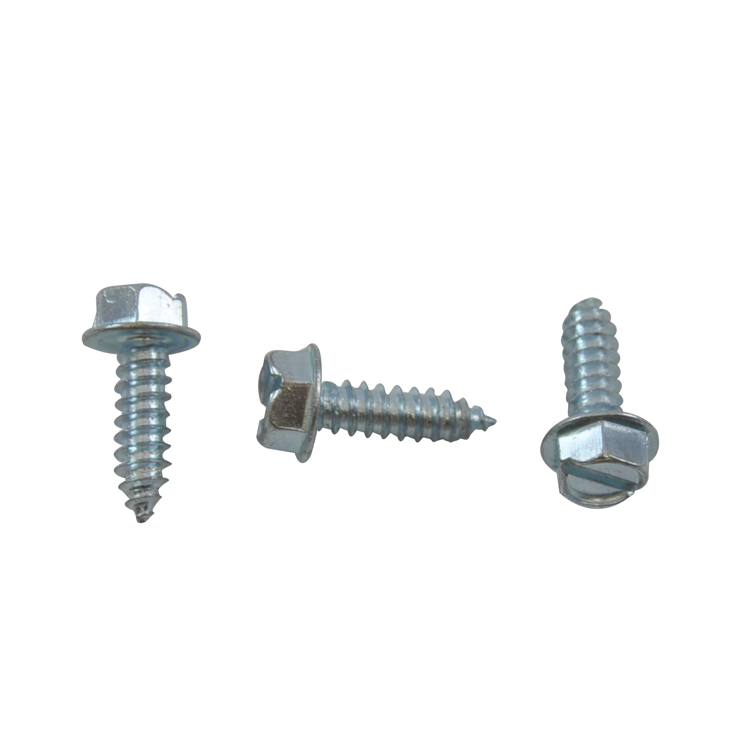 CarBowz EZ Line License Plate Screws and Bolts (Self Tapping Hex Slot Head)