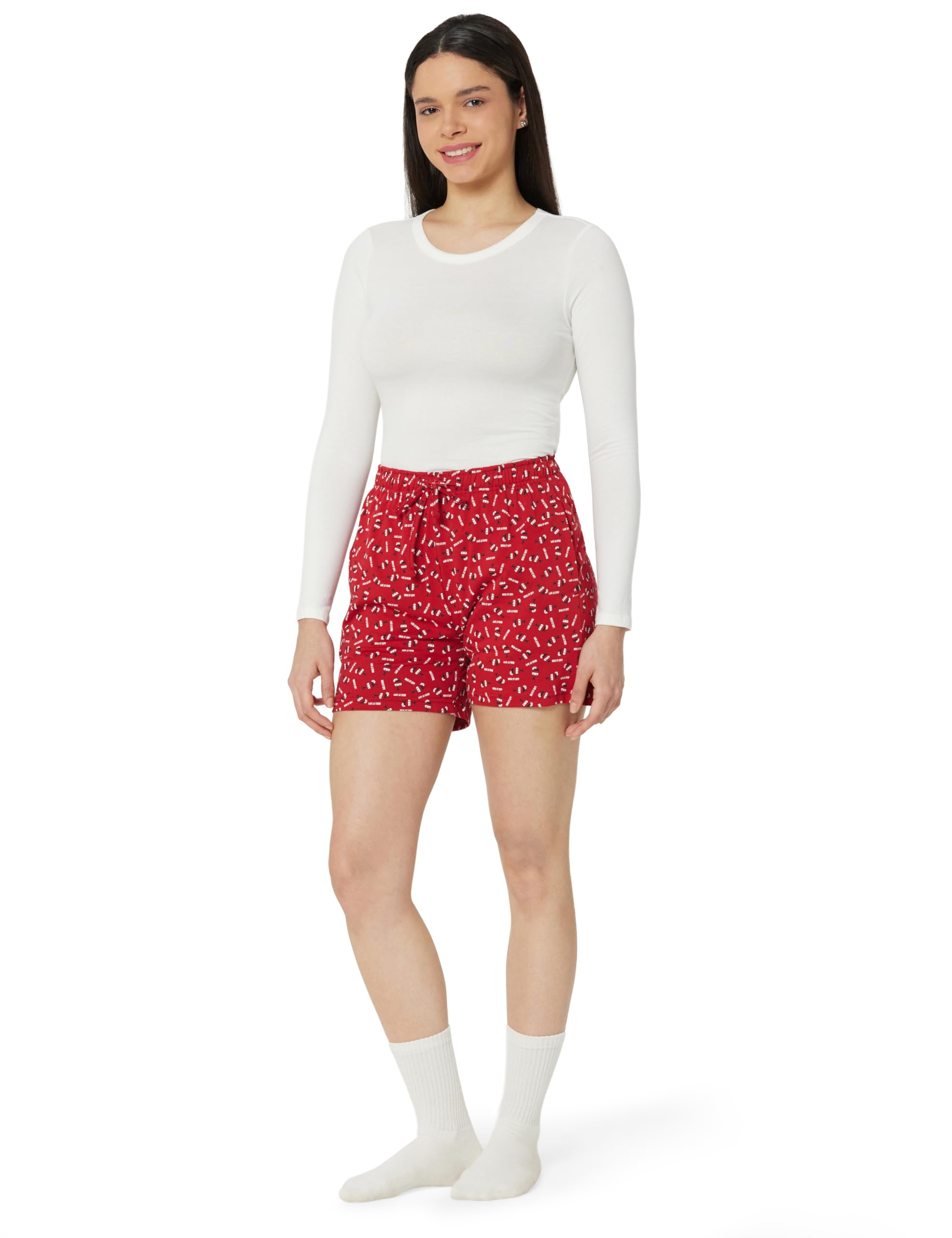 Women All-Over Printed Knit Shorts