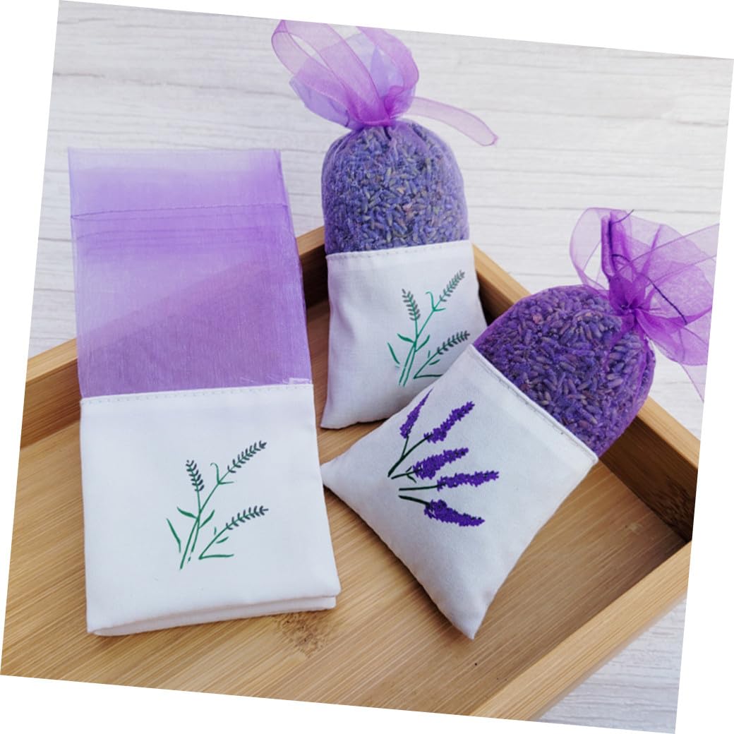 Healeved 80stücke Lavendel Duftbeutel Aus Leere Säckchen Zum Befüllen Für Gewürze Und Aromatherapie Für Schrank Und Auto Zufällige Farben Und Muster