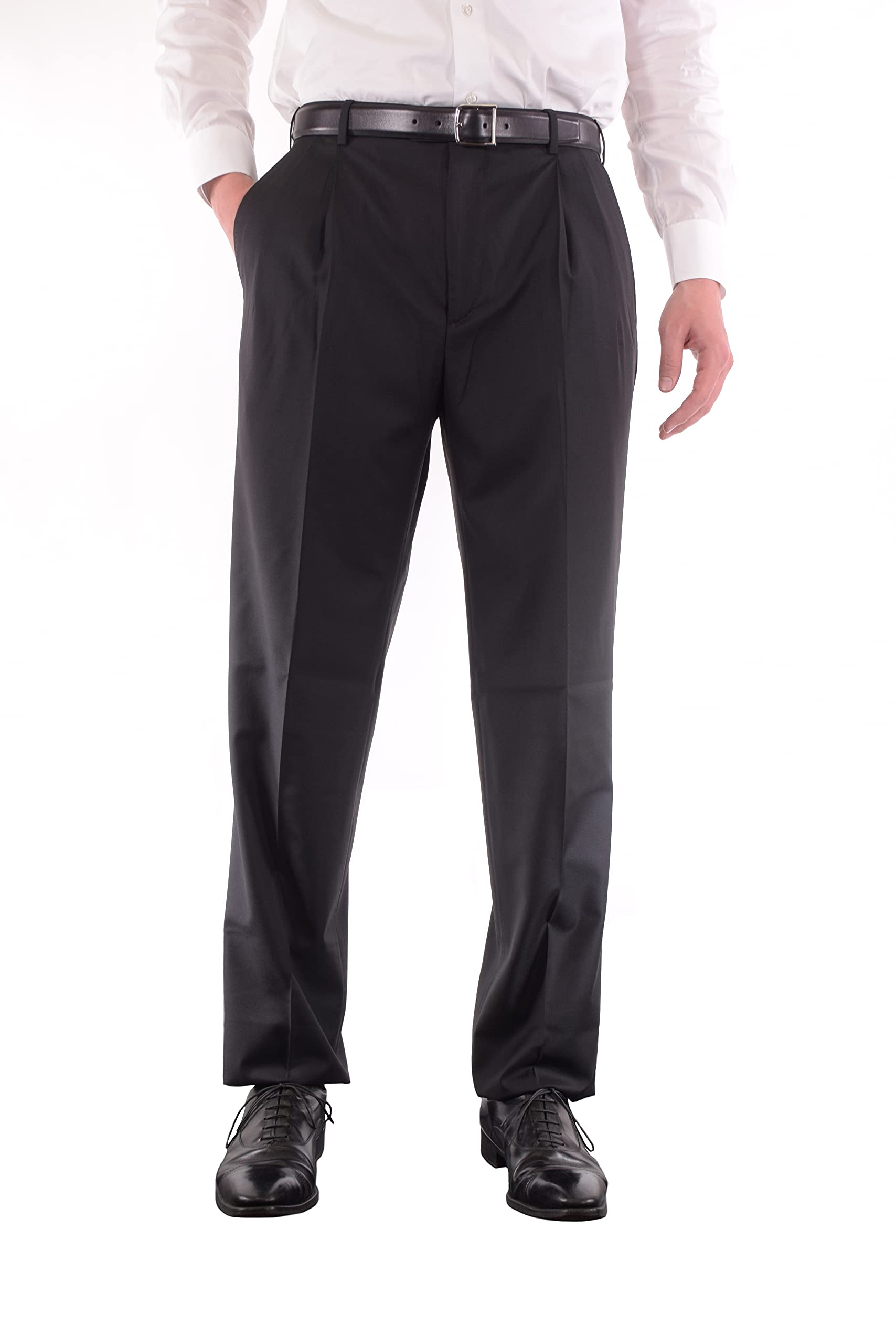 Zanella Platinum Bennett Tasmanian Super 150s Wool Men Trousers - Pleated Front Dress Pants