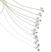 Vista 2 de Cuerdas de arpa de lira de metal prémium de 10 cuerdas, cuerdas de repuesto para arpa de lira