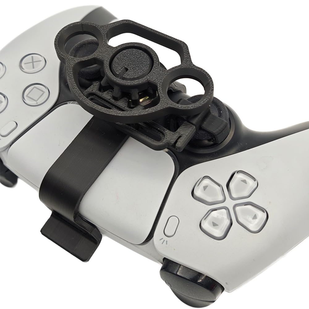 Volantes de Carreras para PS5 para PS5 Slim, Mini Volante Controlador de Juego Volante Auxiliar Accesorios de Repuesto para PS5 para PS5 Slim (Modelo de doble orificio)
