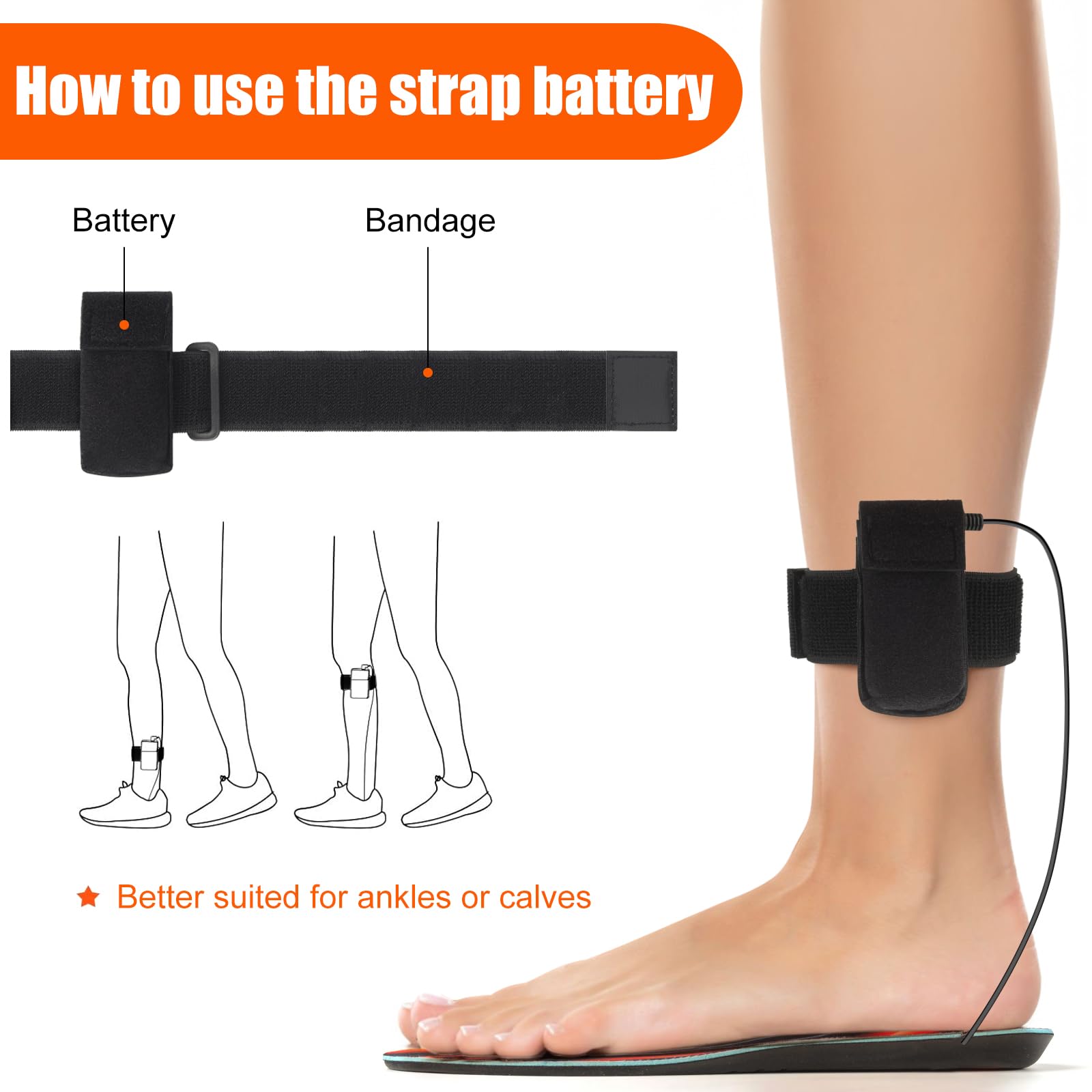 Heated Insoles, Heated Insoles Rechargeable, Foot Warmers with 3 Heating Levels, for Men and Women, Skiing, Hunting, Hiking, Camping, Outdoor Winter Use, Washable and Trimmable