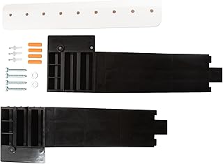 JS Jackson Supplies Tehila Black Wall Mounting Kit for Utility Sink, Floating Sink Converter for Laundry Room, Garage, Workshop, and More