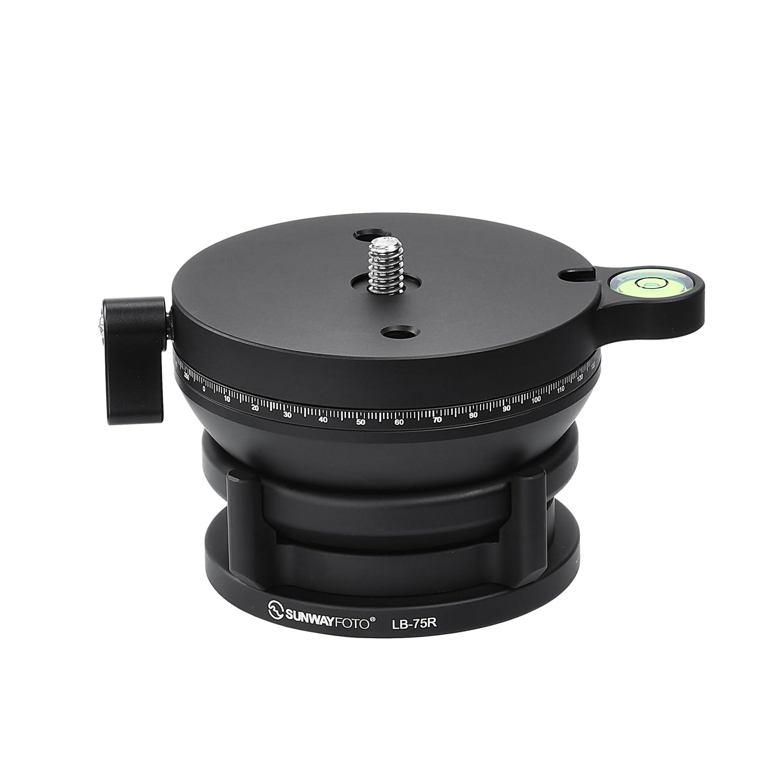 SUNWAYFOTOLB-75R 360 Panoramic Leveling Base Tripod Head 33 lbs (15kg) Load Capacity