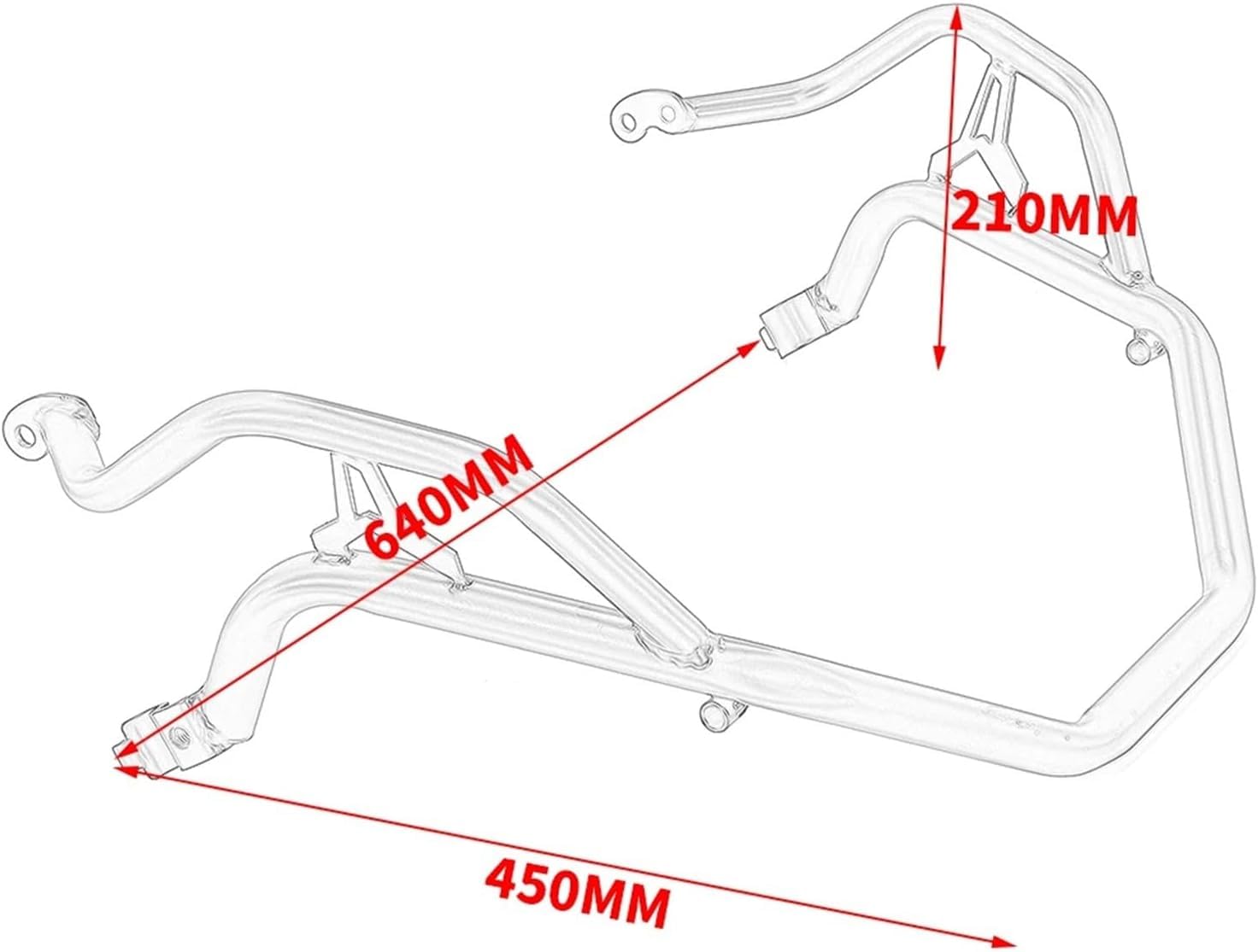 Barre protezione moto Telaio per barra di protezione per moto per X-ADV750 2017-2020 superiore inferiore per motore