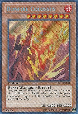 yugioh bonfire card Colossus SR14-EN016 Yu-Gi-Oh! AC03] Bonfire - Yu-Gi-Oh! TCG/OCG