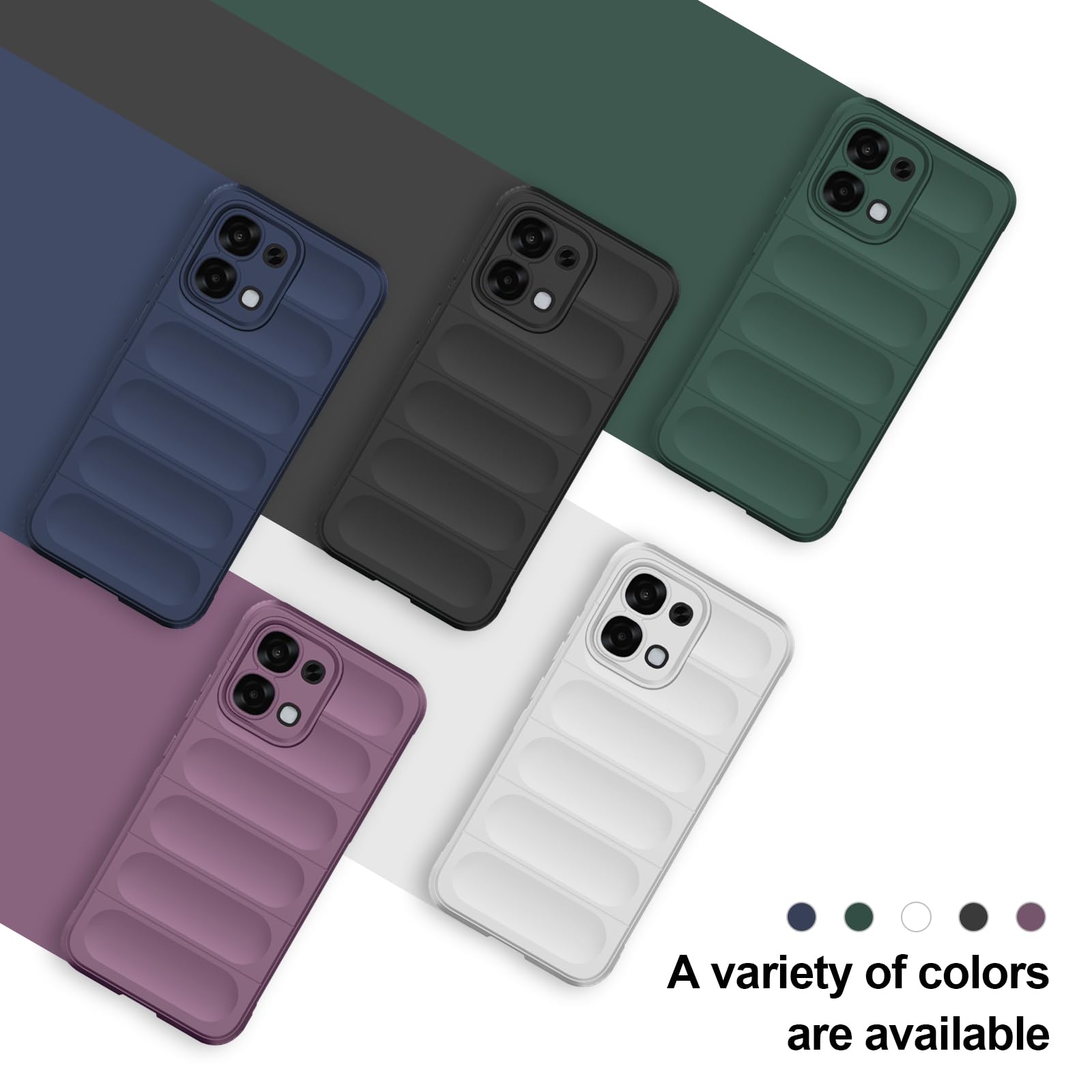 Silicone Case Compatible with Oppo A6 Pro, Anti-Scratch Microfiber Lining, Shockproof Case with Camera Protection, Black — view 9
