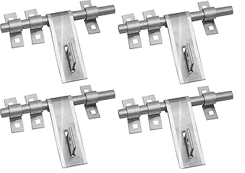 Smart Shophar Stainless Steel Version Aldrop 10 Inches Silver, Pack of 4