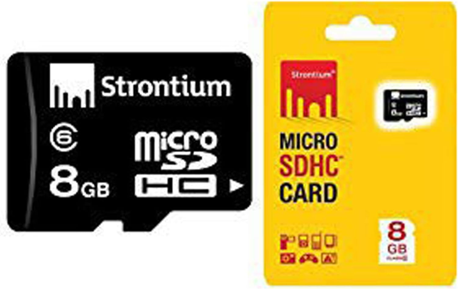 Strontium 8GB Class 6 MicroSDHC Memory Card (SR8GTFC6R)