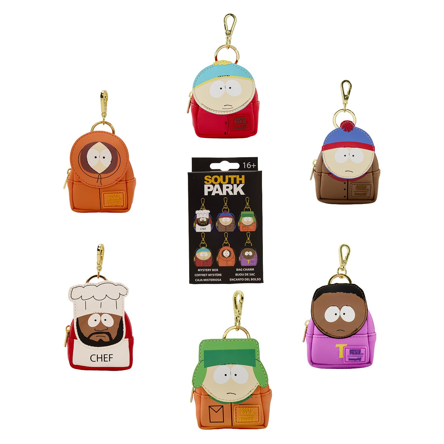Loungefly South Park Mystery Mini Backpack Keychain Charm