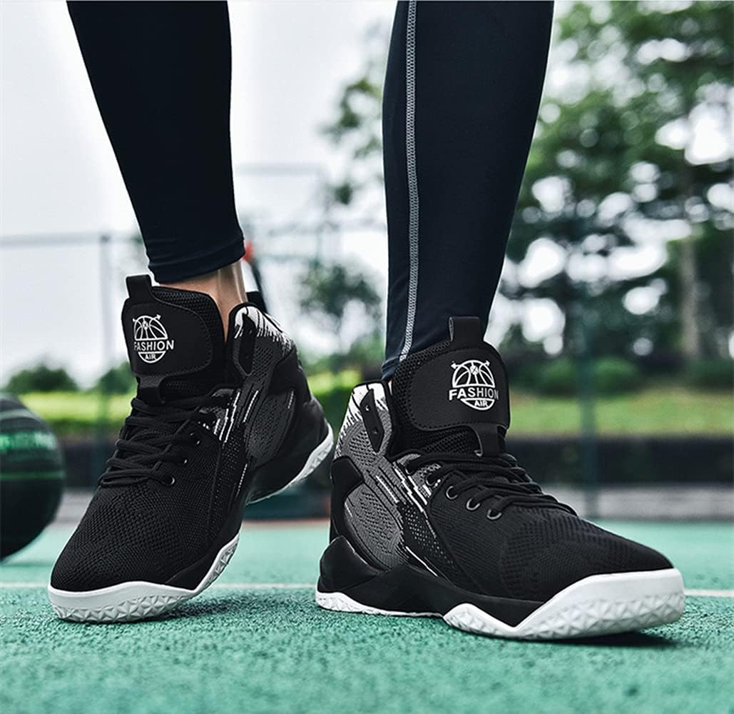Floette Mens Fashion High Top Basketball Shoes Breathable Casual Walk Athletic Basketball Sneakers - Image 7