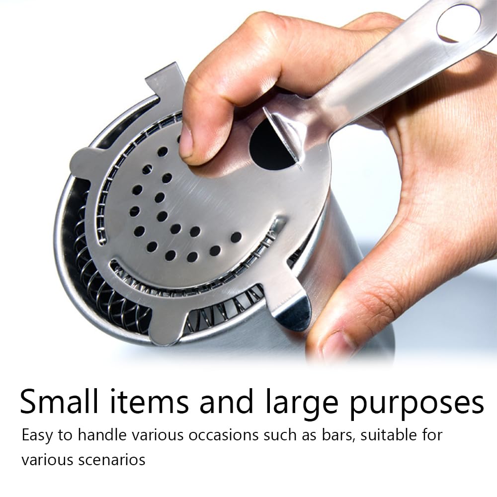 Antique Brass 304 Stainless Hawthorne Strainer Wine Filter Bar Tools Ice Filter Sieve Cocktail - View #11