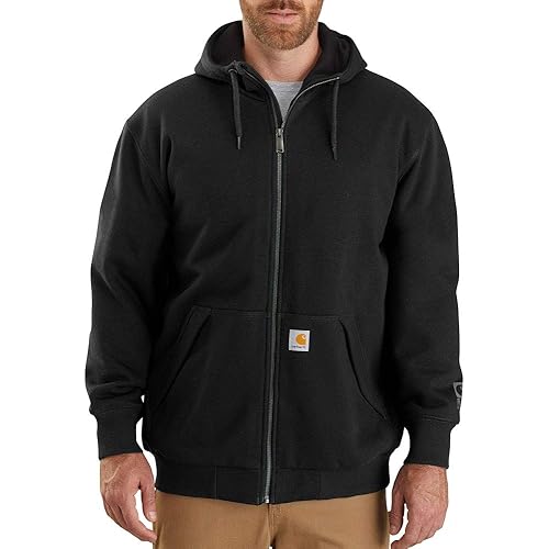 Carhartt Men's Rain Defender Loose Fit Midweight ThermalLined Full-Zip Sweatshirt