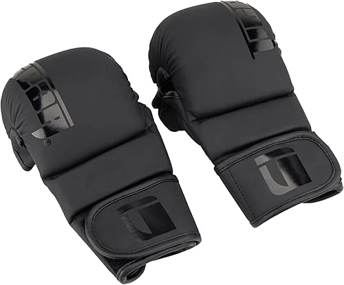 Tigear Guantes clásicos 2.0 MMA  Guantes híbridos de agarre y combate para hombres y mujeres  Diseño de palma abierta con acolchado resistente a los