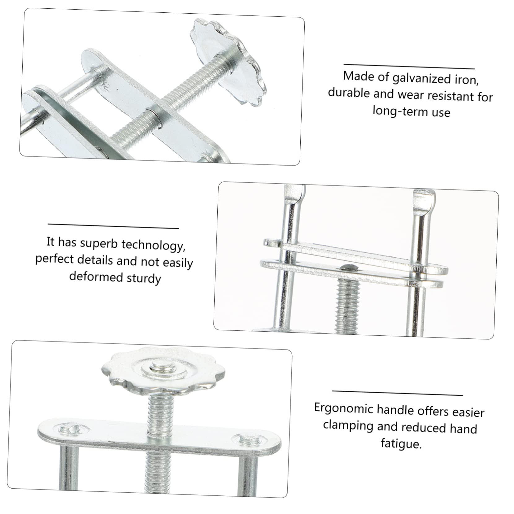 BELLIFFY 10pcs Waterproof Clip Gas Pipe Screw Water Clamp for Water Holder Water Stop Needle Laboratory Supplies Value Control Clip Bolt Springs Spring Water Stopper Galvanized Iron Silver