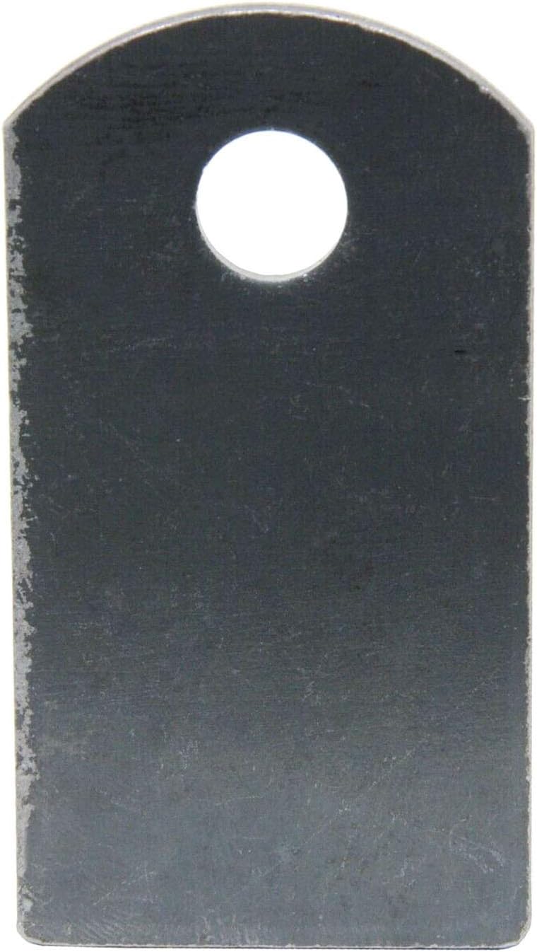 Weld On Steel Flat Tab Brackets 2 3/4 x 1 1/2 x 1/8 Thick - Weld On Tabs 3/8 Hole - Steel Weld Tab (12)