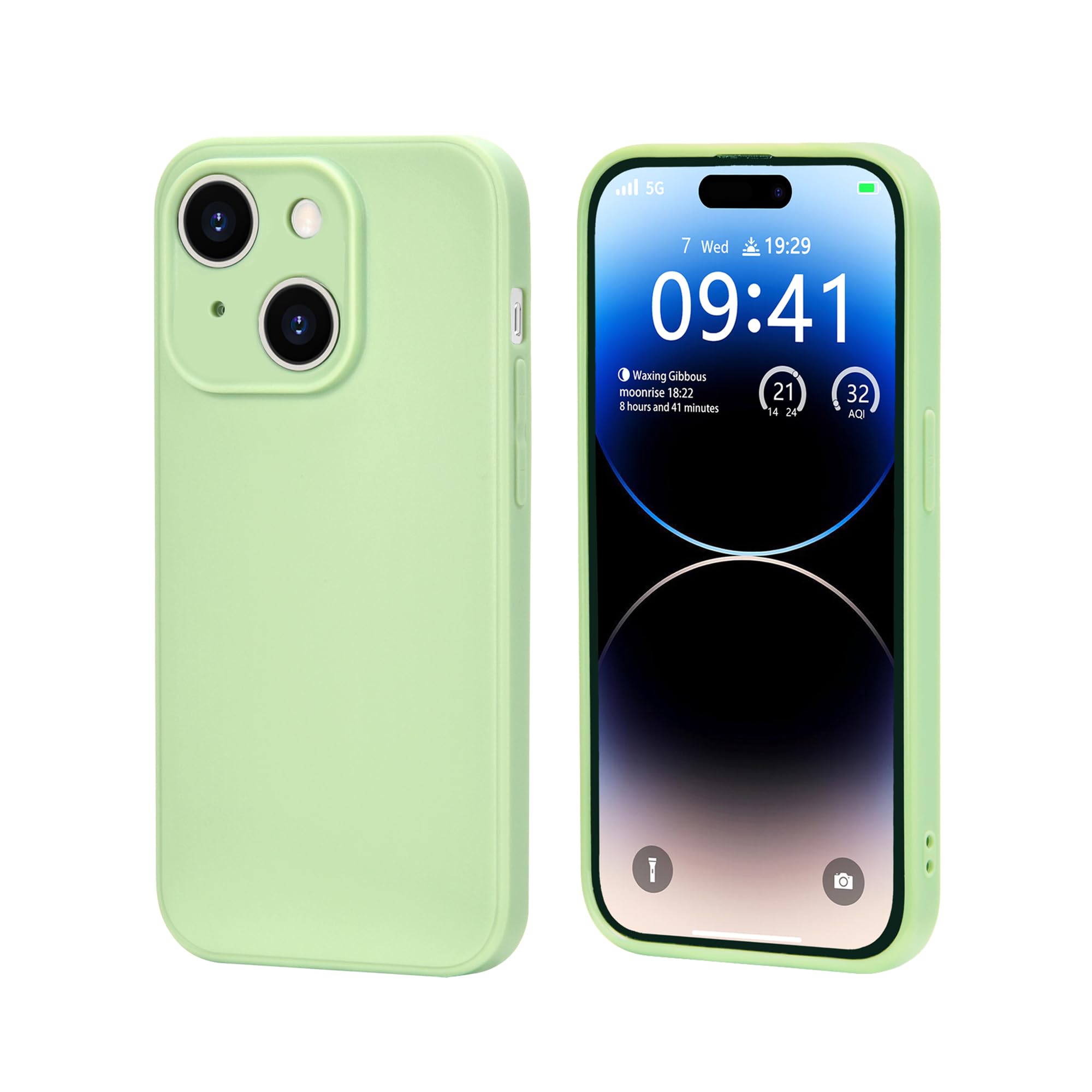 Photo 1 of *BUNDLE OF TWO* Compatible with iPhone 13 6.1 Inches Case,New Upgraded Military-Grade Shock-Proof Camera Lens Provides Full Body Protection for Men and Women(Matcha Green) iphone 13 matcha green