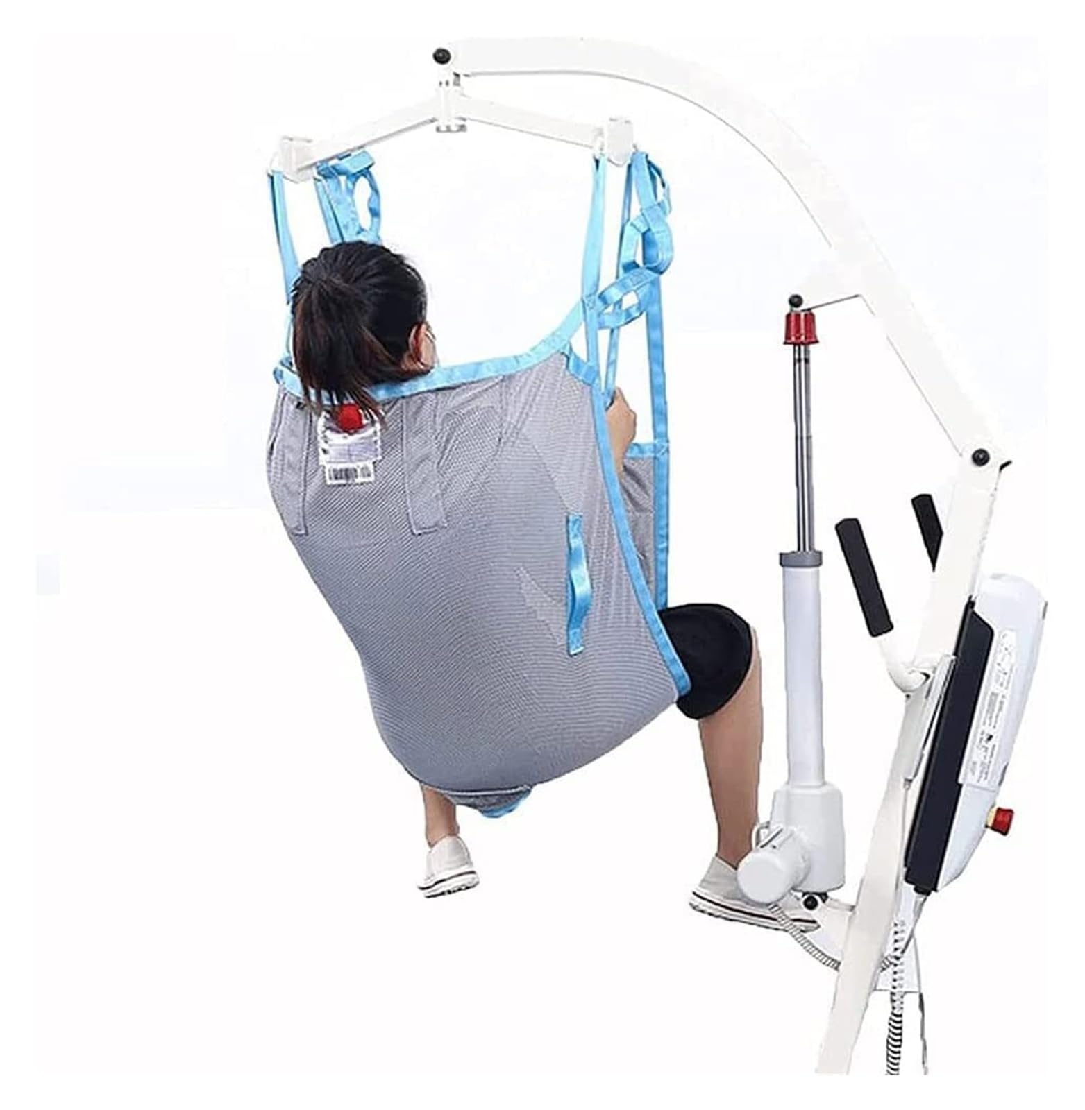 Arnés de Transferencia de Malla Transpirable • Para Baño y Ducha • 227 kg de Capacidad • 6 Correas Ajustables • Diseño Abierto