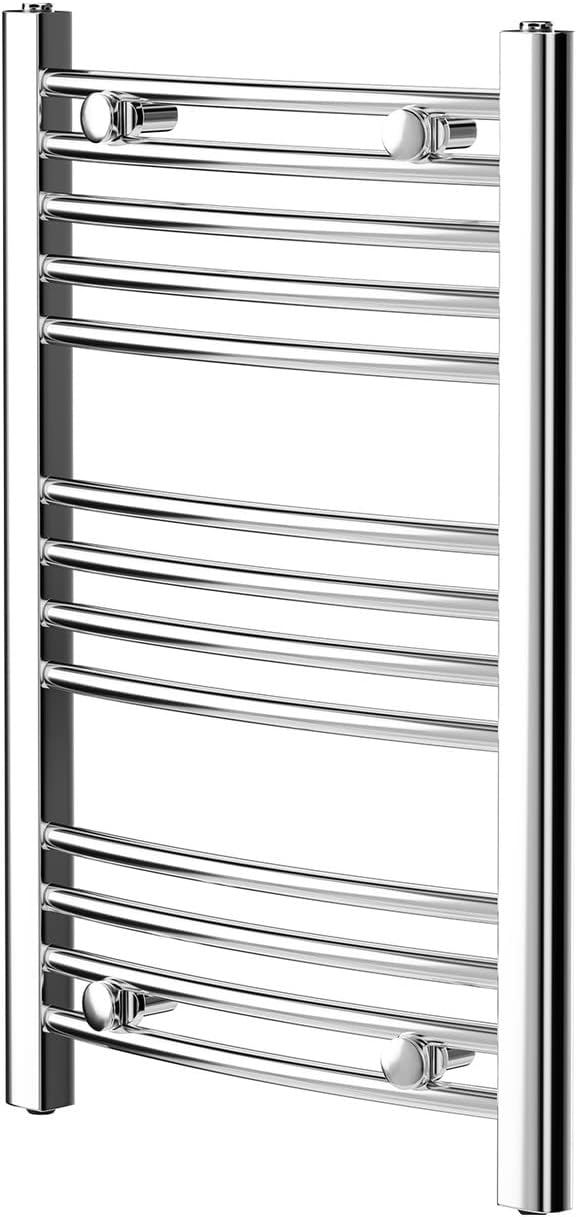 Marco 700 x 450 Curved Chrome Heated Towel Rail Amazon.co.uk Home