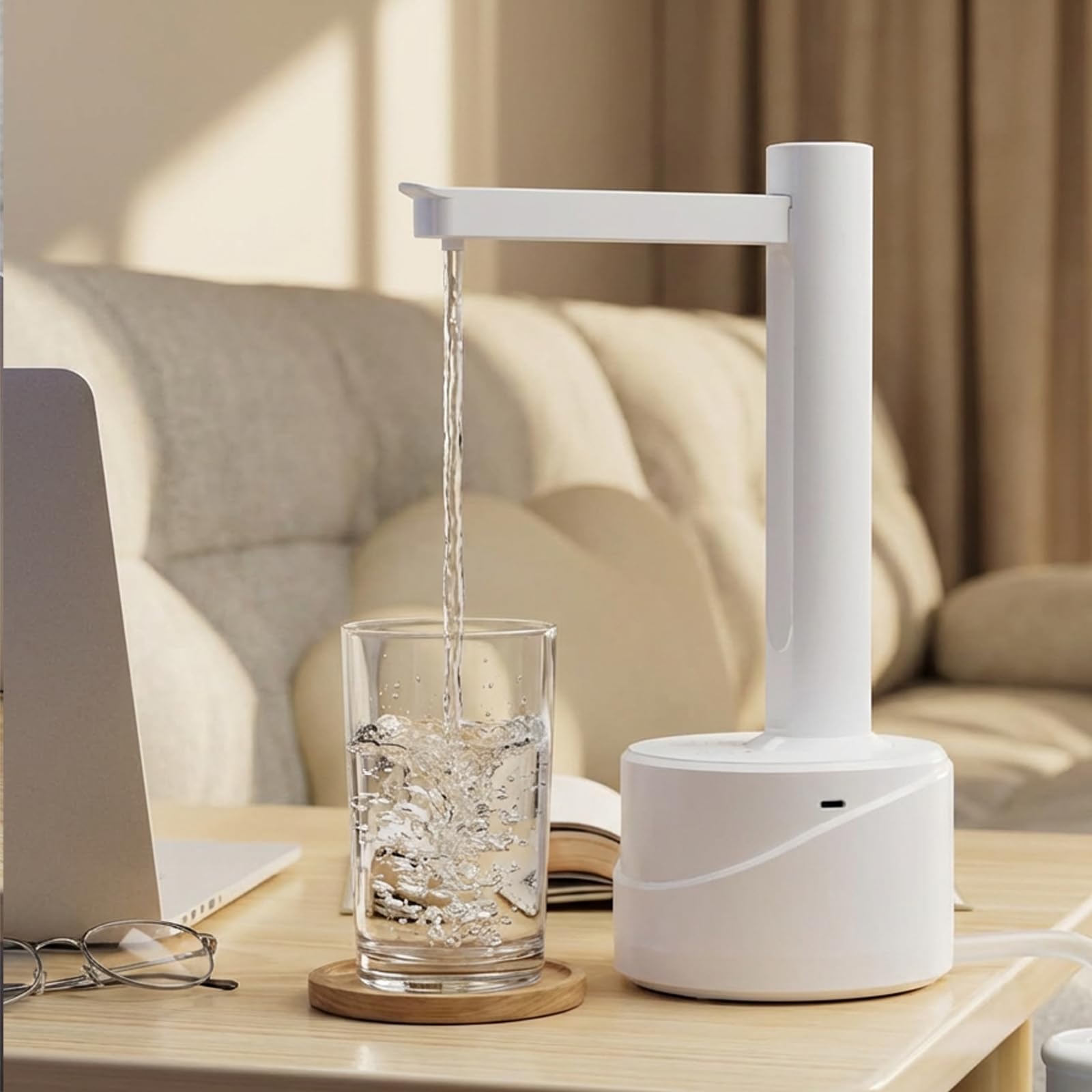 Latedaux Distributeur d'eau électrique double usage pour comptoir