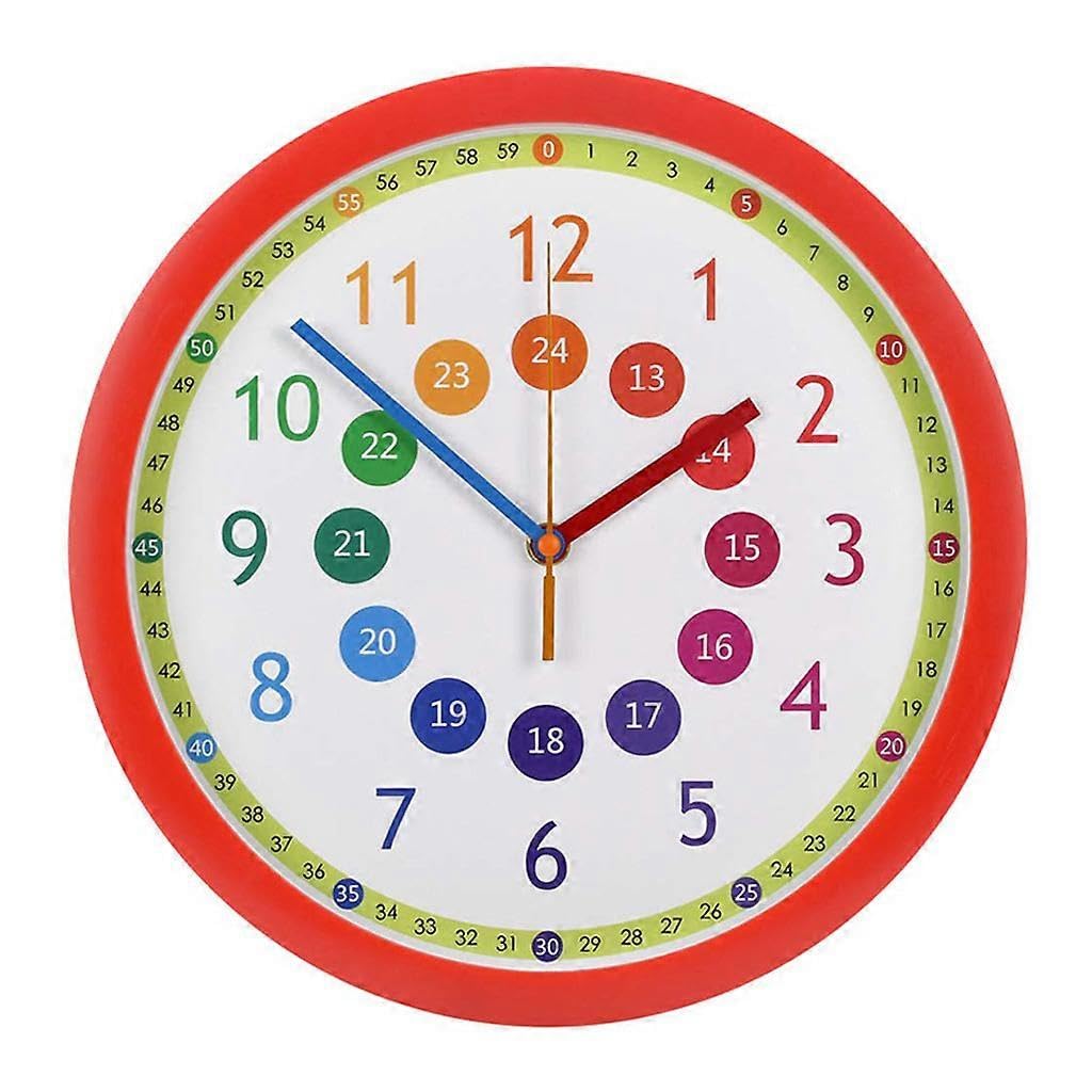 Horloge murale éducative pour enfants qui supprime le tic-tac pour un sommeil serein