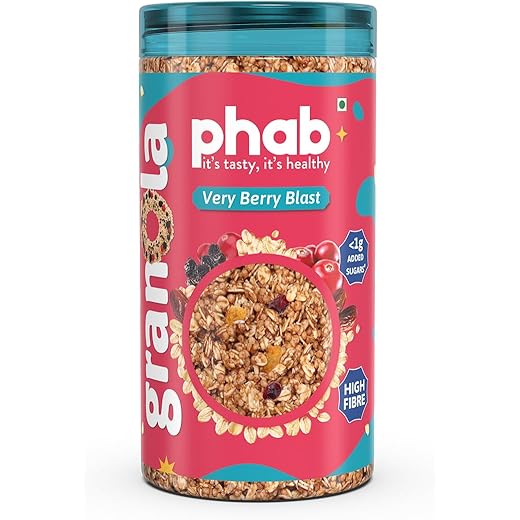 Phab Berry Blast Granola - High Fiber 245gm