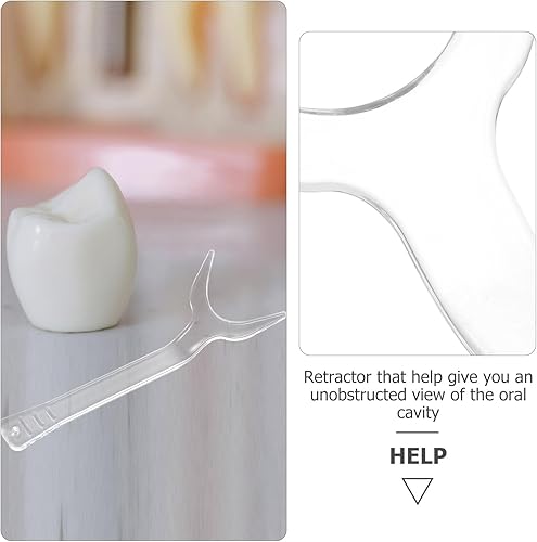 Miniatura 8 de HEALIFTY Herramienta para el cuidado dental, 1 unidad, abridor de labios intraoral, abridor de boca de dientes de ortodoncia de doble cabeza para