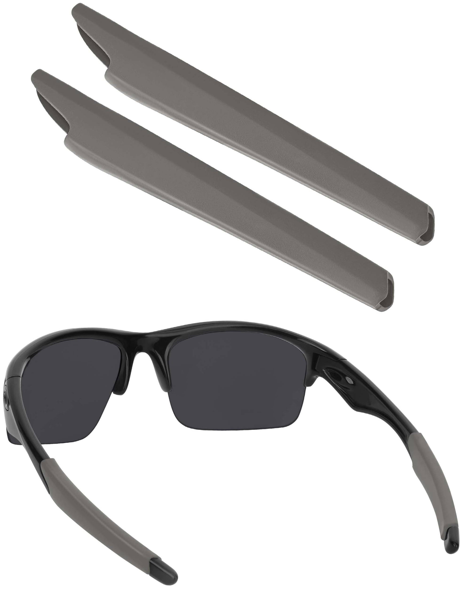 BLAZERBUCK Replacement Temple Sleeves Ear Socks for Oakley Bottle Rocket OO9164 Sunglass - Grey