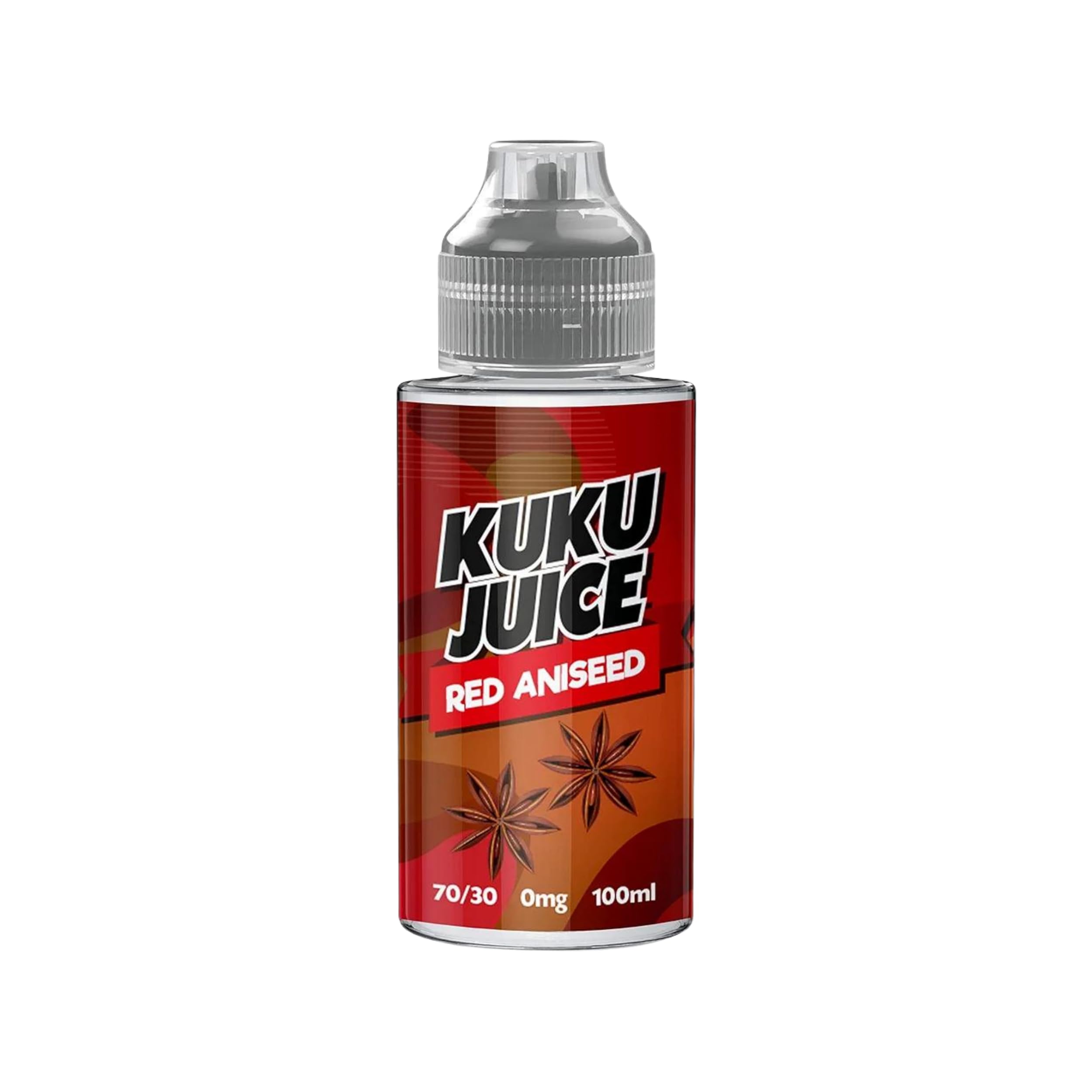 KUKU JUICE E liquid Red Aniseed Vape liquid (Crafted with a 70VG/30PG vape juice Blend) 100ml shortfill