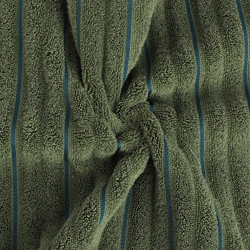Image of Spaces Hand Towels | 100% Cotton | Spa & Gym Towel | Highly Absorbent & Super Soft | 2 Piece Set | Premium Hand Towel | 40 x 60 cm | Dark Green
