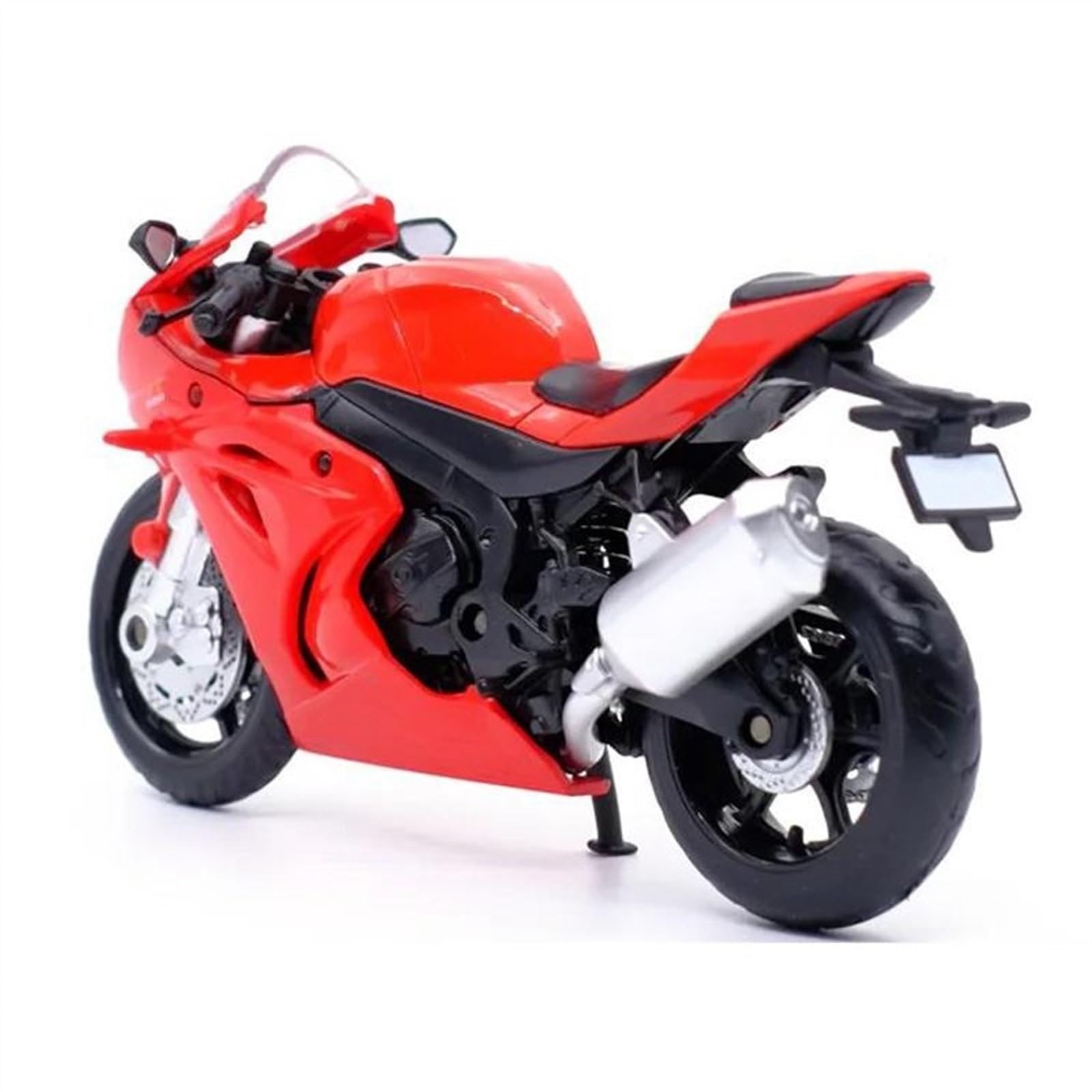 SEYXF Motorbike Toy Motorcycle Metal Model Collection Simulation Diecasts Gifts for Suzuki GSX-R 1000 1:18(Black- Silver)