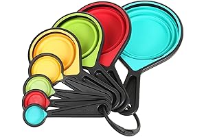 Collapsible Silicone Measuring Cups and Spoons Set: The Perfect Camping Must-Haves for Your RV