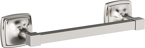 Vista 76 de Amerock Toallero negro mate – 7-9/16 pulgadas (7.559 in) de longitud – Soporte para toallas de baño y cocina Mate negro