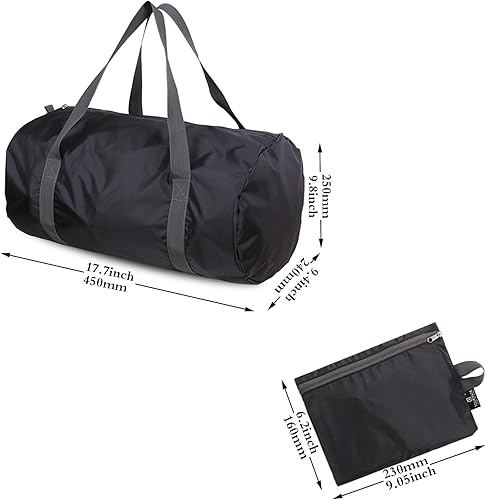 Miniatura 5 de Bolsa de viaje plegable, bolsa de gimnasio ligera y portátil, bolsas deportivas para mujeres y hombres, para campamento, fitness y excursiones