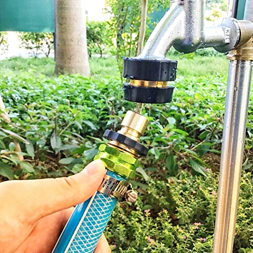 No-Leaks Pressure Washer Garden Hose Quick Connect Set , 6 Male Connects + 2 Female Connects