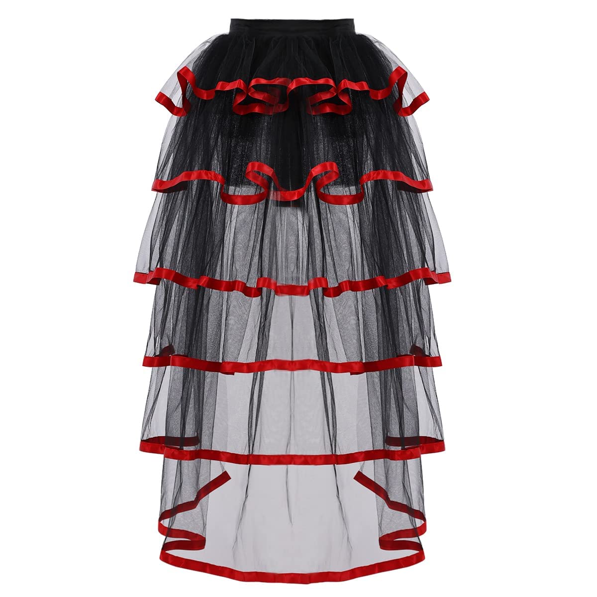GRACEART Victorian Steampunk Tulle Bustle Vintage Tutu Belt Lace Underskirt Neo-Gothic Costume