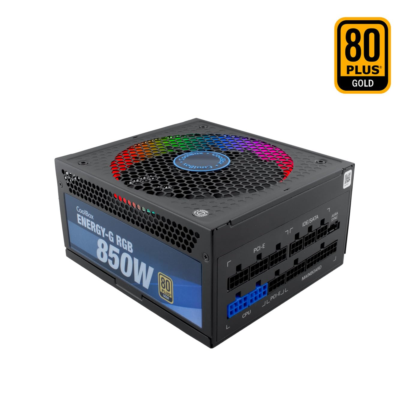COOLBOX FUENTE ALIMENTACIÓN 850W DEEPPOWER ENERGY-G RGB 80+ GOLD