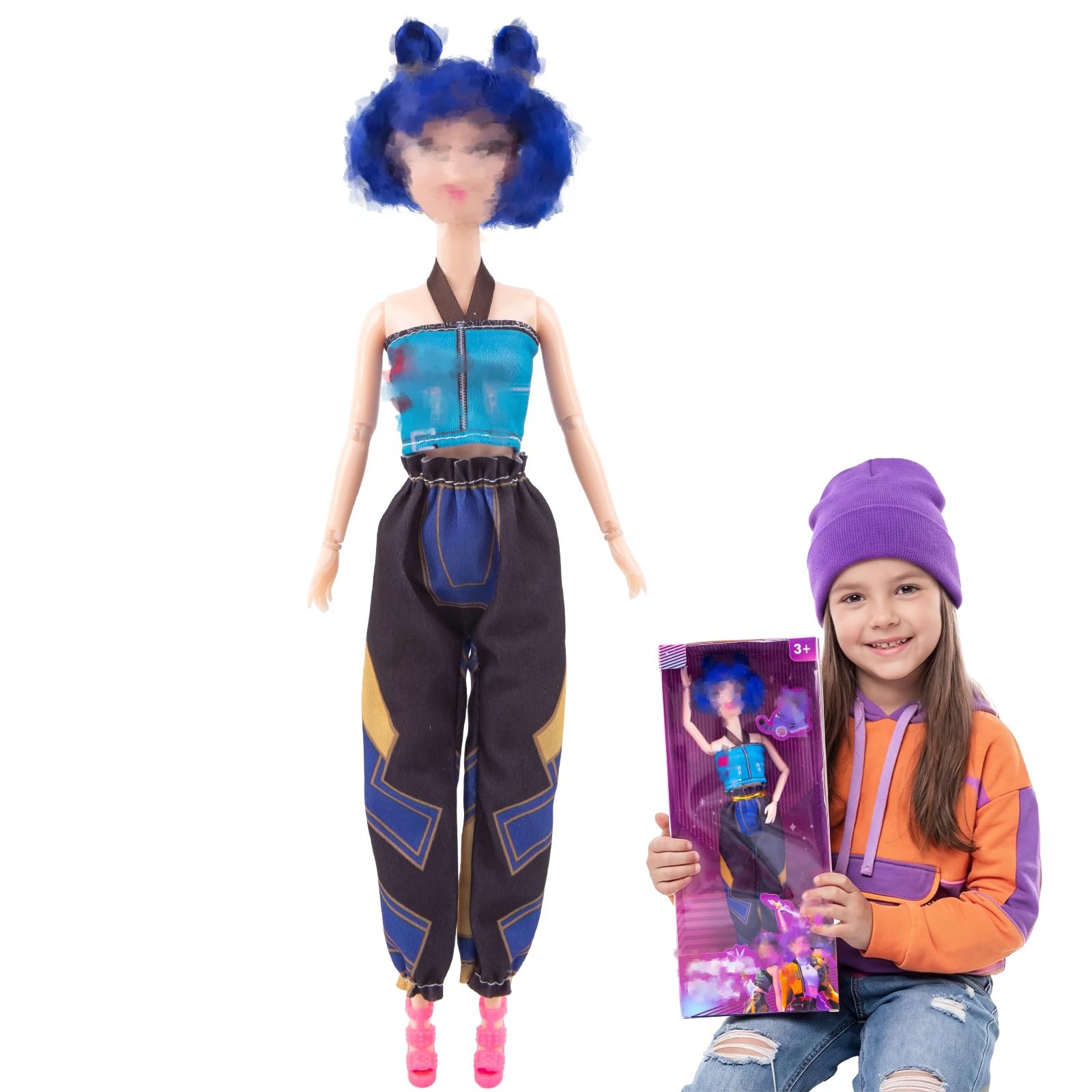 Kids Toys Hunter Figures, Cute Dolls & figurine with Movie Pop Singer Idol Collectible Models Set Anime Action Figures Fan Merch for Display Desk Decor Carnival Christmas Birthday Gifts