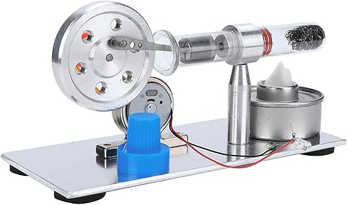 Kits de construcción de modelos de motor de vapor Kit de motor Stirling Kit de motor de acero inoxidable de un solo cilindro modelo de motor de