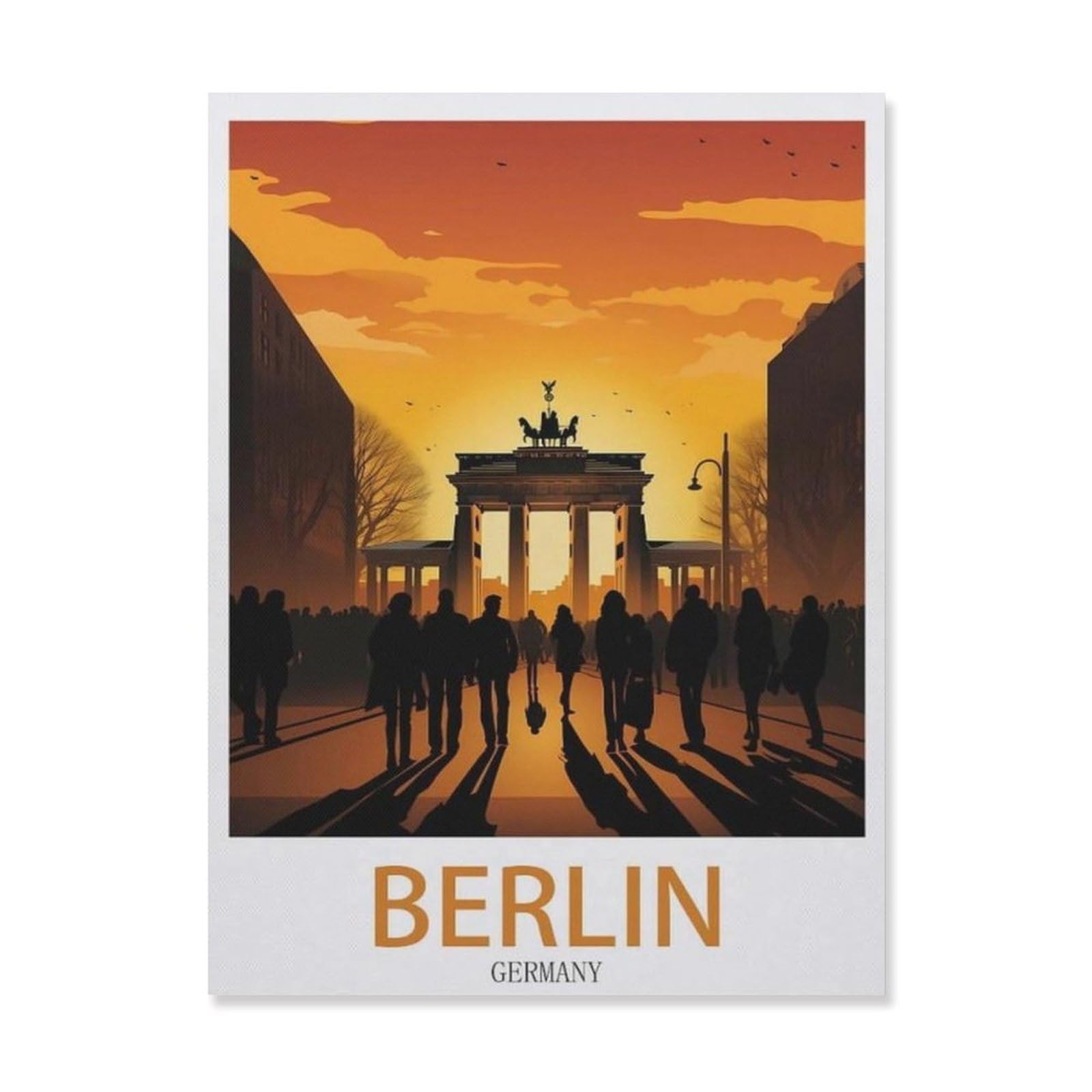 Tin Sign，Berlin Germany，Personalized Tin Sign Vintage Sign for Wall Outdoor, Indoor, Street, Office, Home,Bar Man Cave Decor(15x30cm）6x12 inch-EH20
