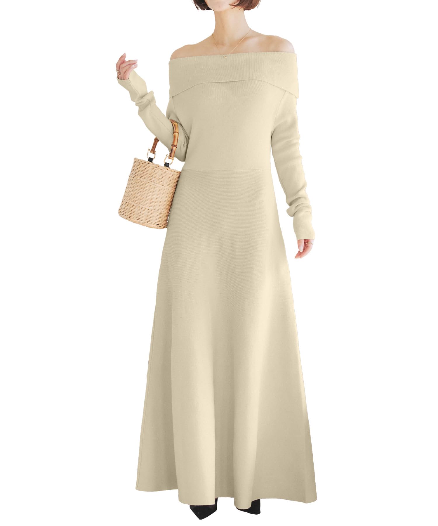 Amazon.co.jp: [神戸レタス] マルチway 襟付き ニット 長袖