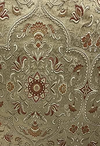 Luxurious Moroccan Jacquard Fabric for Upholstery and Home Décor – Elegant Golden-Rust Design, 54 Inches Wide, Sold by the Yard 7 Luxurious Moroccan Jacquard Fabric for Upholstery and Home Décor – Elegant Golden-Rust Design, 54 Inches Wide, Sold by the Yard - Image 6