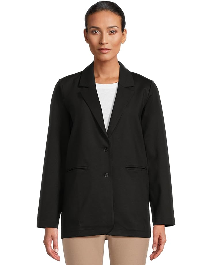 Eileen Fisher Petite Washable Flex Ponte Long Blazer - Main View